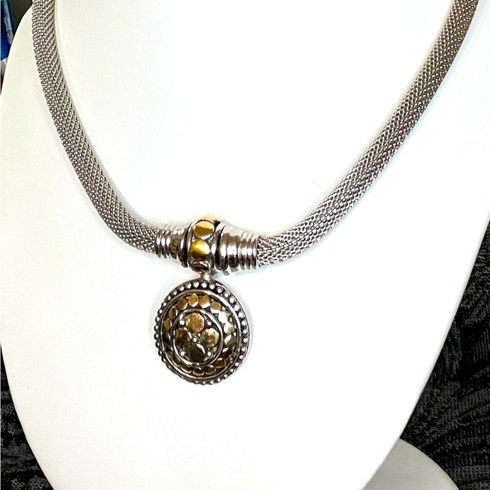 Magnetic clasp mesh chain choker 16” - Picture 6 of 7